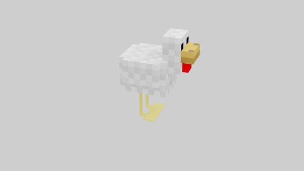 modelo 3d pollo minecraft - TurboSquid 1978196