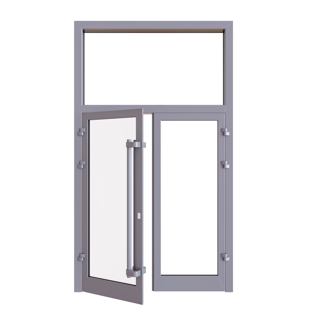 3D Aluminium Door - TurboSquid 1285136