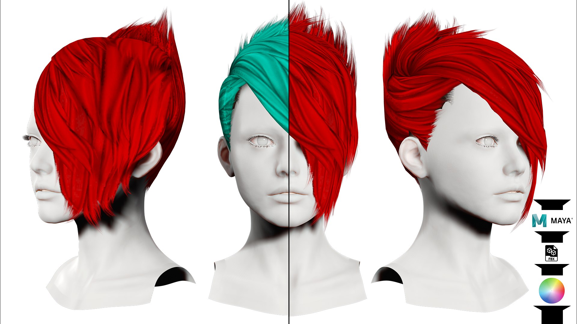 3D Faux Hawk Female Hair model https://p.turbosquid.com/ts-thumb/6z/T1eMoy/Pr/arttemp/png/1715163581/1920x1080/fit_q87/2e74cfd3406941b4ad9c0881106d48477ed8e03a/arttemp.jpg