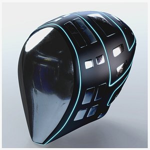 Helmet Futuristic Sci-Fi PBR