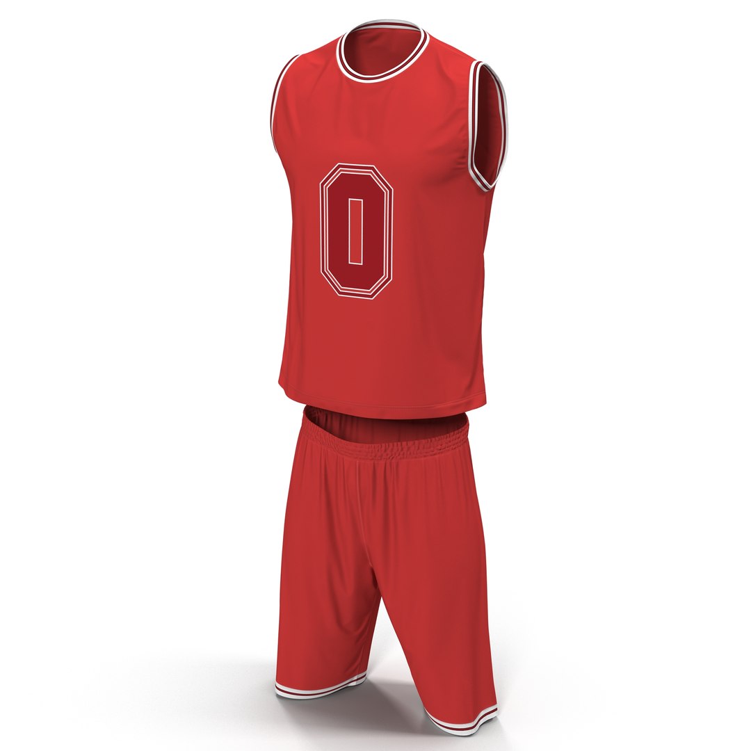 Basketball Uniform Red 3d Max