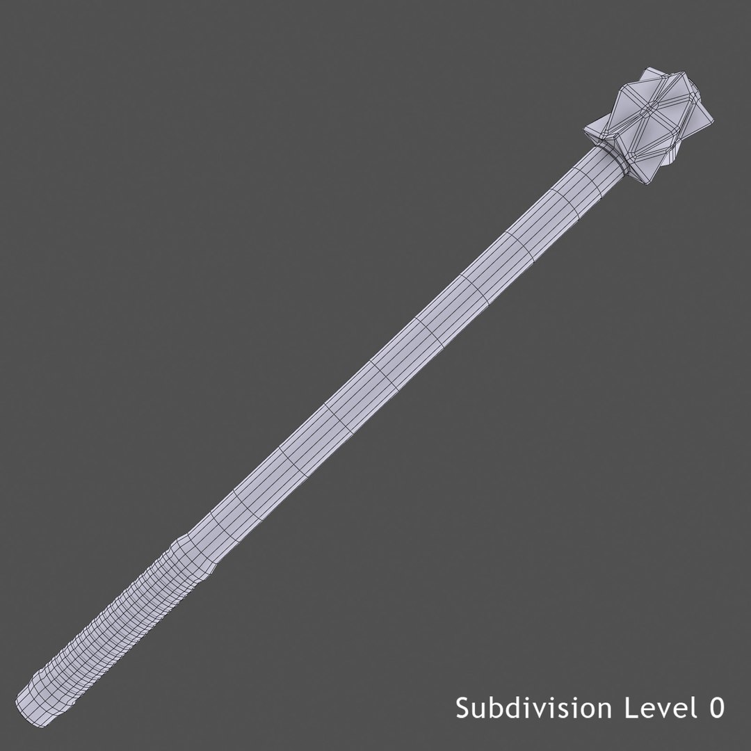 3d Medieval Mace Model