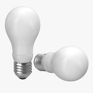 3d model energy saving light bulb