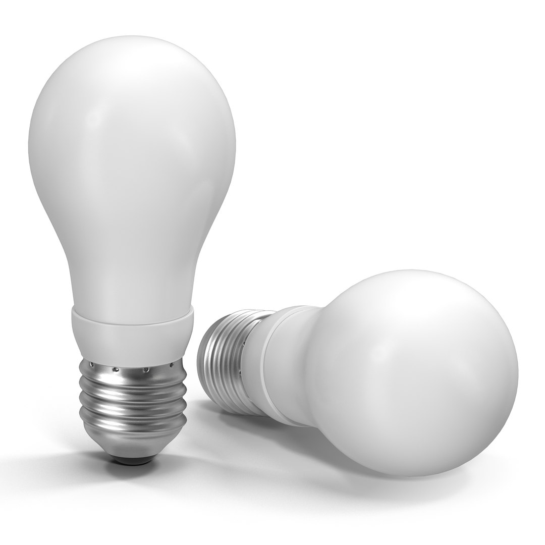 Energy Saving Light Bulb 2 3D Model 3D model preview