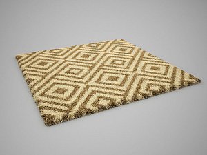 realistic carpet rug 3D model