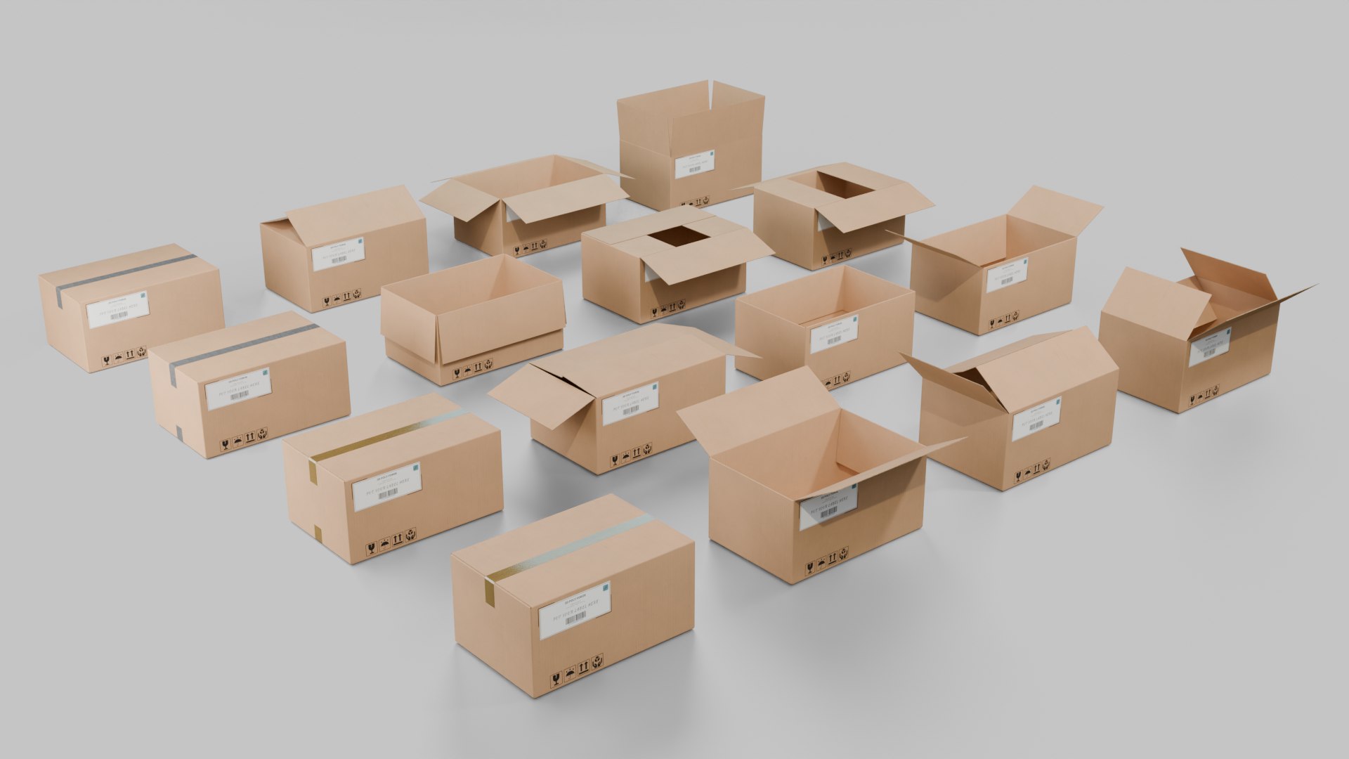 All-Purpose Cardboard Box Bundle - Rigged and Customizable 3D model https://p.turbosquid.com/ts-thumb/6z/dYbqLN/hO/rectangular_regular_box9/png/1741537432/1920x1080/fit_q87/639f90745fd1b20d07a18bb6021ee3bb6ea64533/rectangular_regular_box9.jpg
