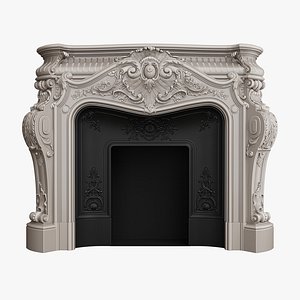 PFM Marble Fireplace MF-0018 3D model