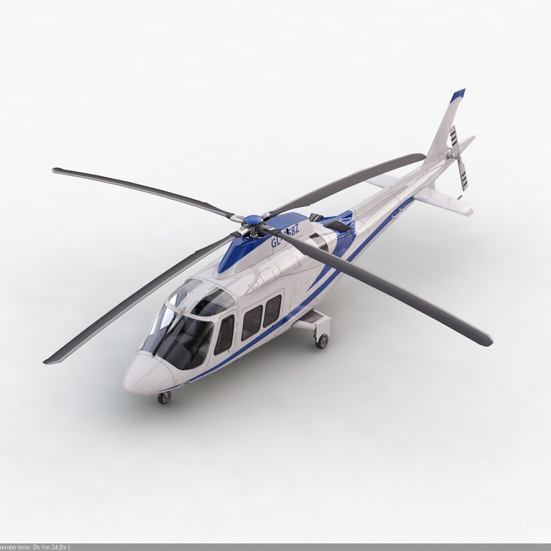Agusta Helicopter Interior 3d Obj