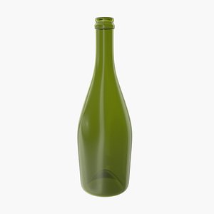 Antique Green Wine Bottle