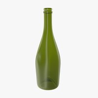 Antique Green Wine Bottle
