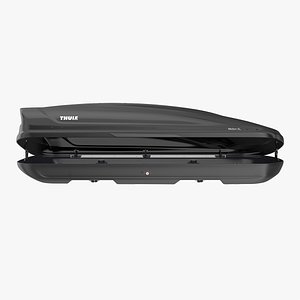 Thule XL800 Car Roof Box Rigged