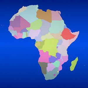 Africa 3D Map