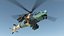 T129 ATAK Green Helicopter Rigged for Cinema 4D