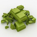 Broken Chocolate Bar (Matcha)