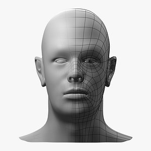 Male Head Base Mesh Subdivision Ready