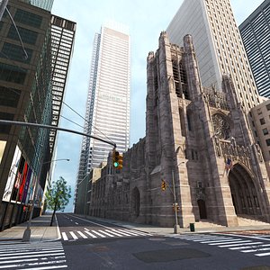 3D model Generic Manhattan Street