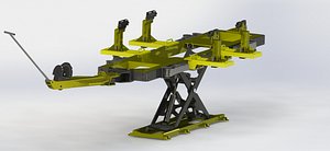 3D car chassis repair model