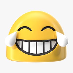 3D Laughing Tears Android Emoji model