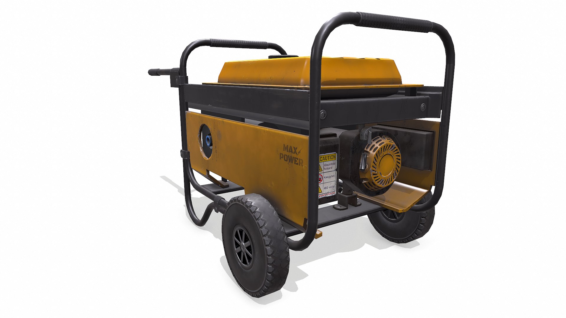 3D Old Portable Power Generator Low-poly PBR - TurboSquid 2334878