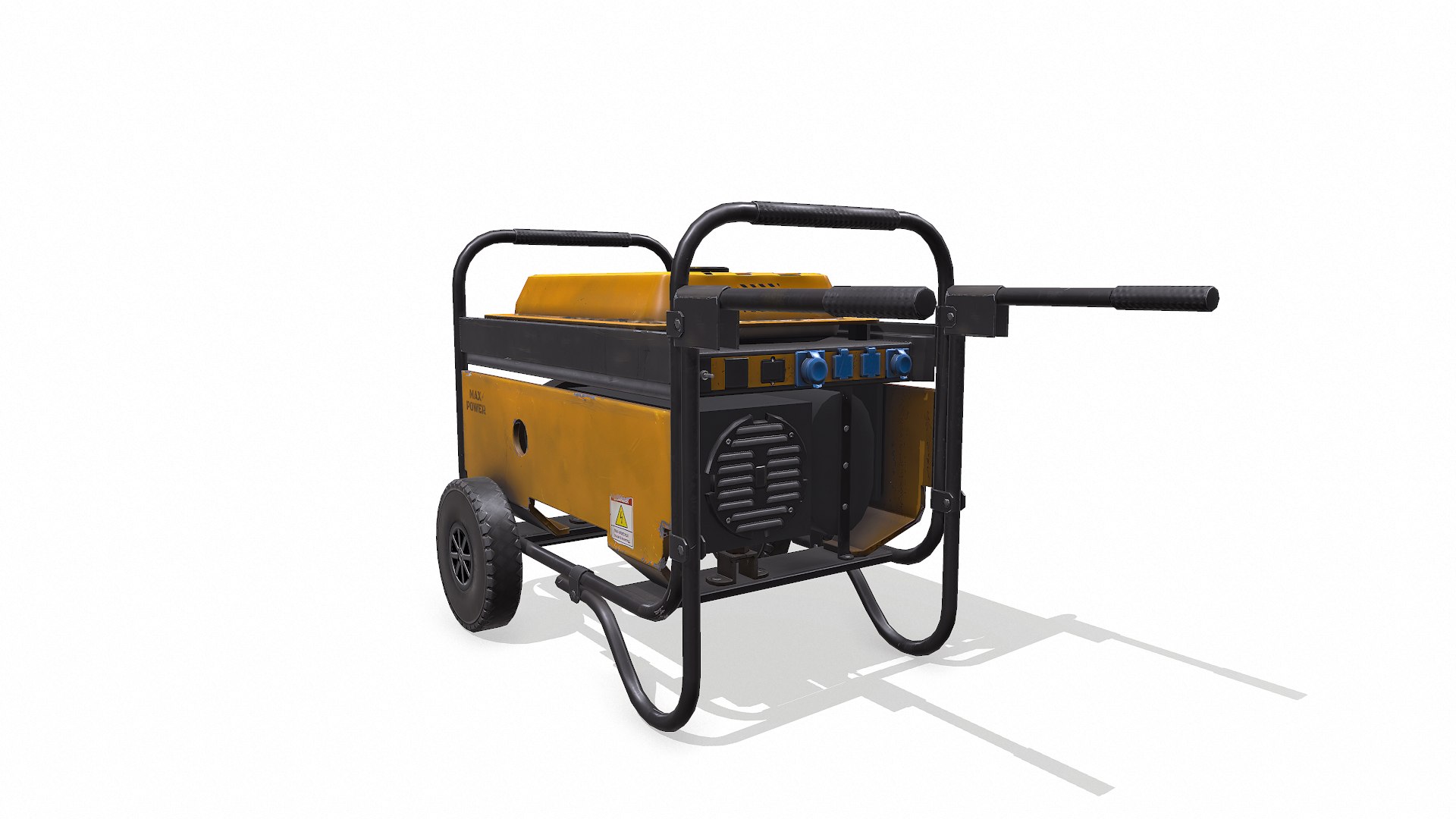 3D Old Portable Power Generator Low-poly PBR - TurboSquid 2334878