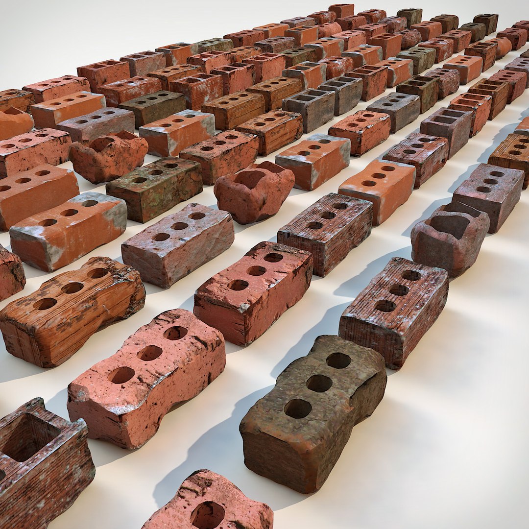 3d Model Brick Debris V-ray