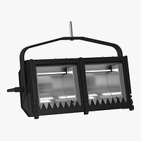 Cyc Flood Light Double 3D Model