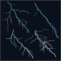 Cartoon Lightning Bolts Collection 2