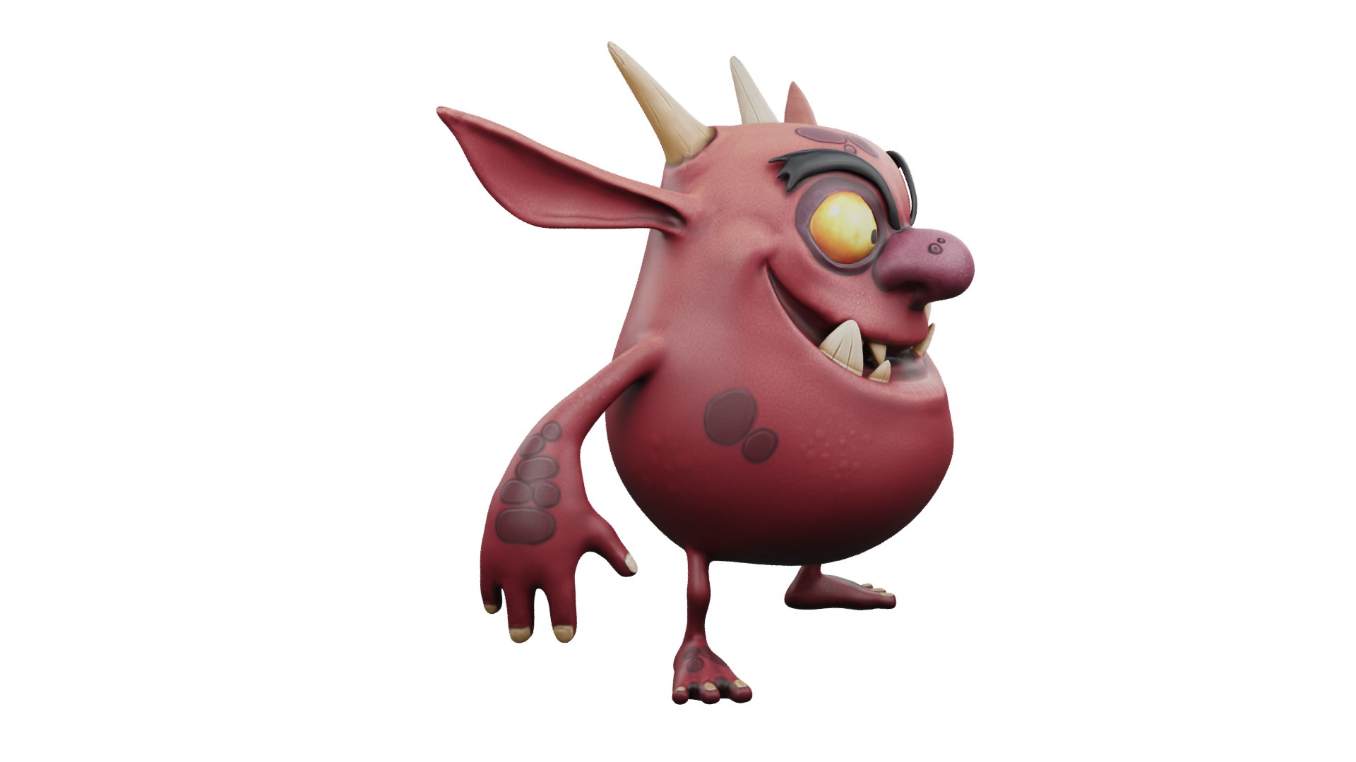 Cartoon Monster Model - TurboSquid 1963984