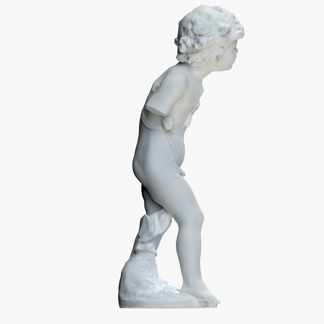 3d Model Statue Boy