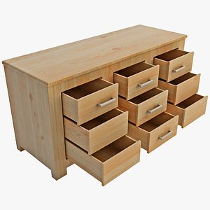 3d 3ds sideboard dresser