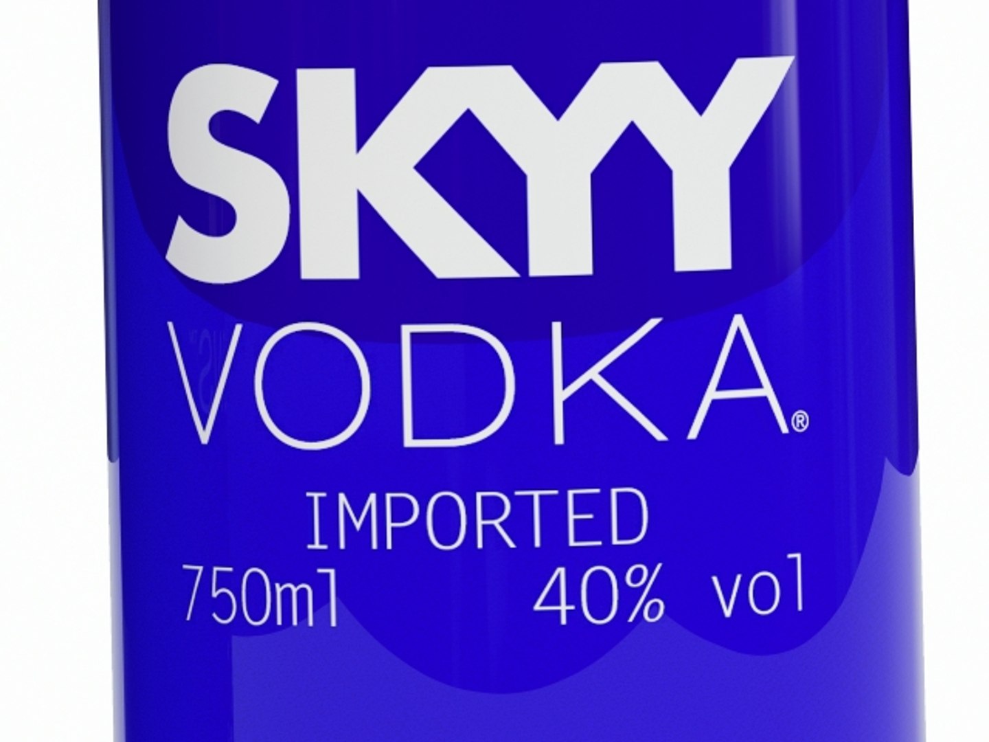 3d Skyy Vodka Bottles
