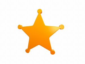 sheriff badge 3D model