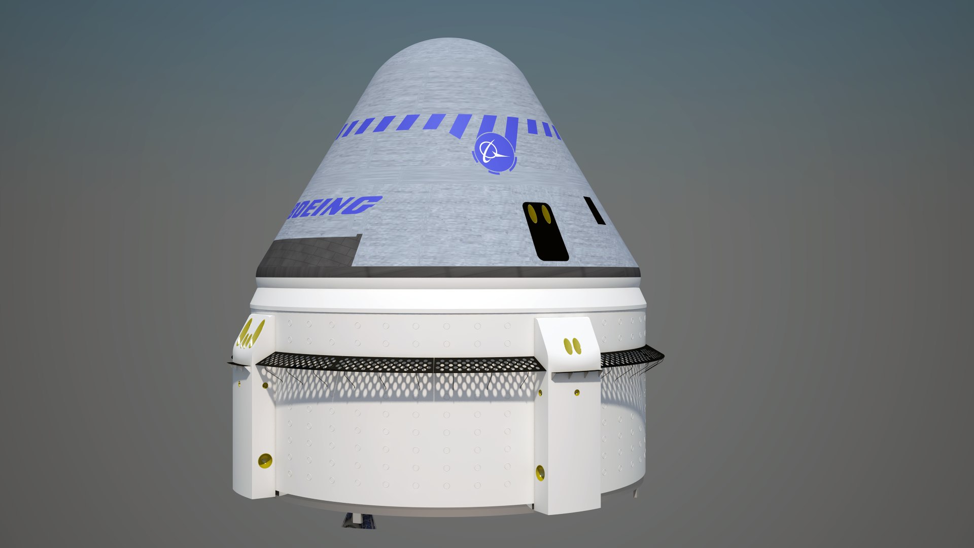 3D Boeing Starliner CST-100 Exterior https://p.turbosquid.com/ts-thumb/70/VkJHmE/QB/4/png/1653359922/1920x1080/fit_q87/f508660d7160e8b4f76c1e9219476e7952c21769/4.jpg
