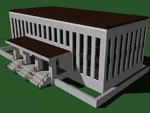 3d model building administrative office