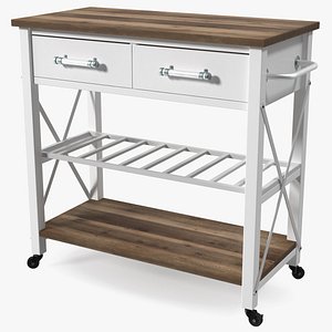 Kitchen Cart White