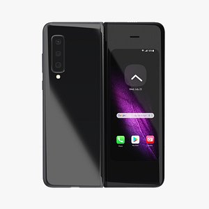samsung galaxy fold black 3D model