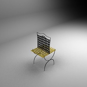 compact metal chair