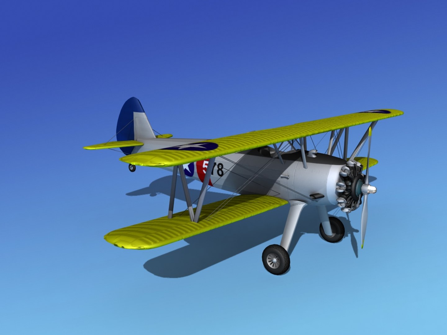 3d Pt-17 Stearman