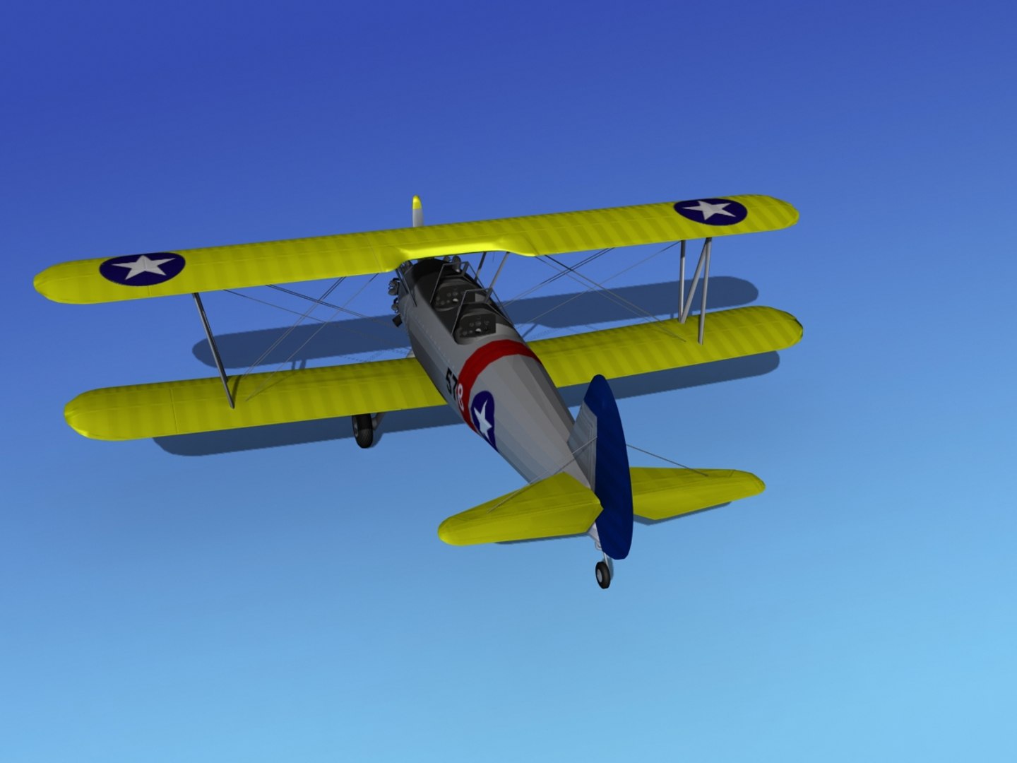 3d Pt-17 Stearman