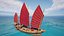 3D model Junk Ship