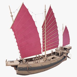 3D model Junk Ship