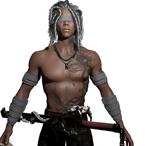 Kizito Zan Samurai Character 3D