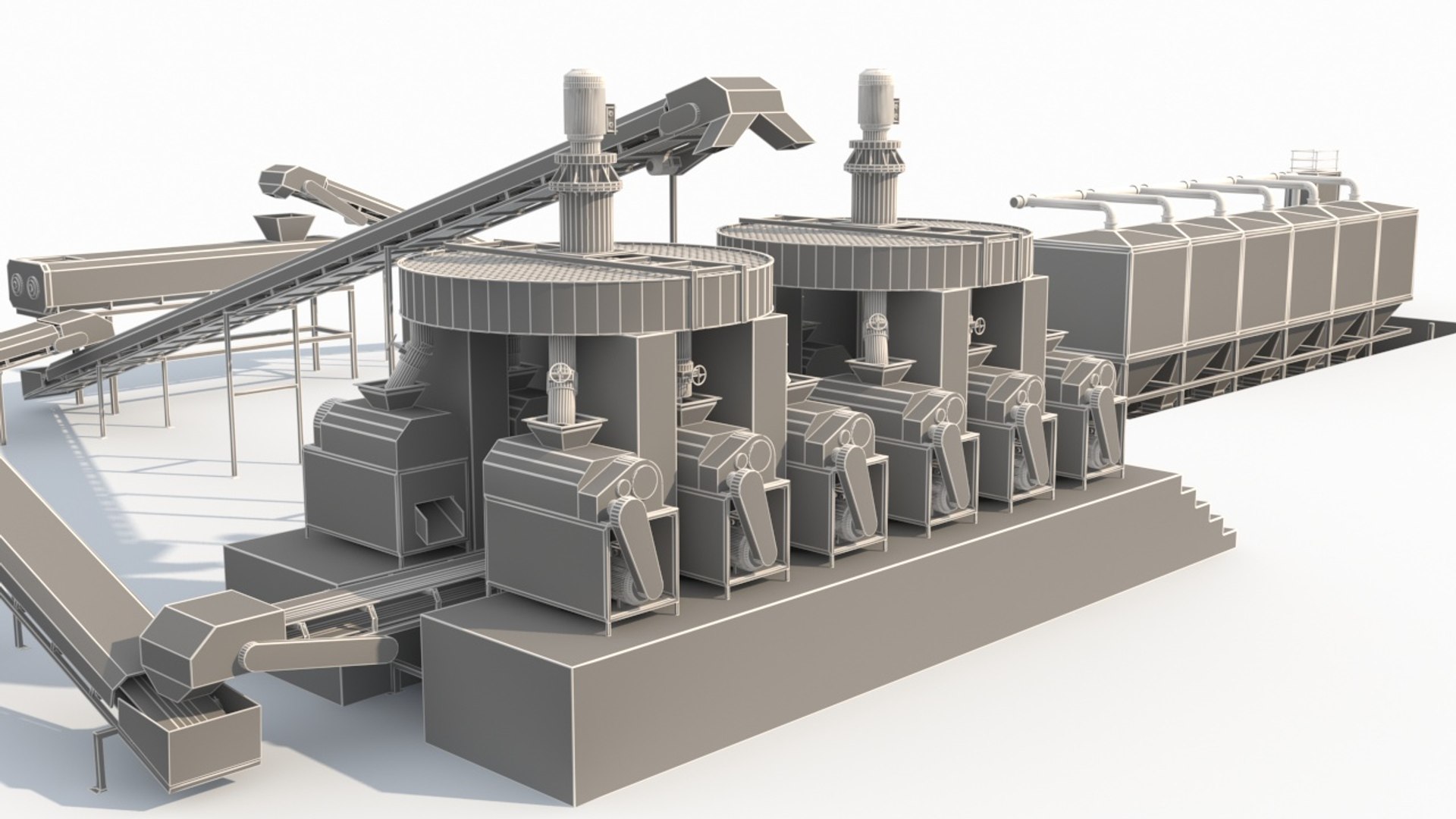 3D Industrial Assembly Line - TurboSquid 2389492
