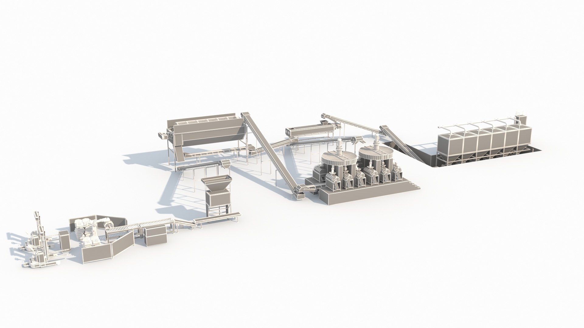 3D Industrial Assembly Line - TurboSquid 2389492