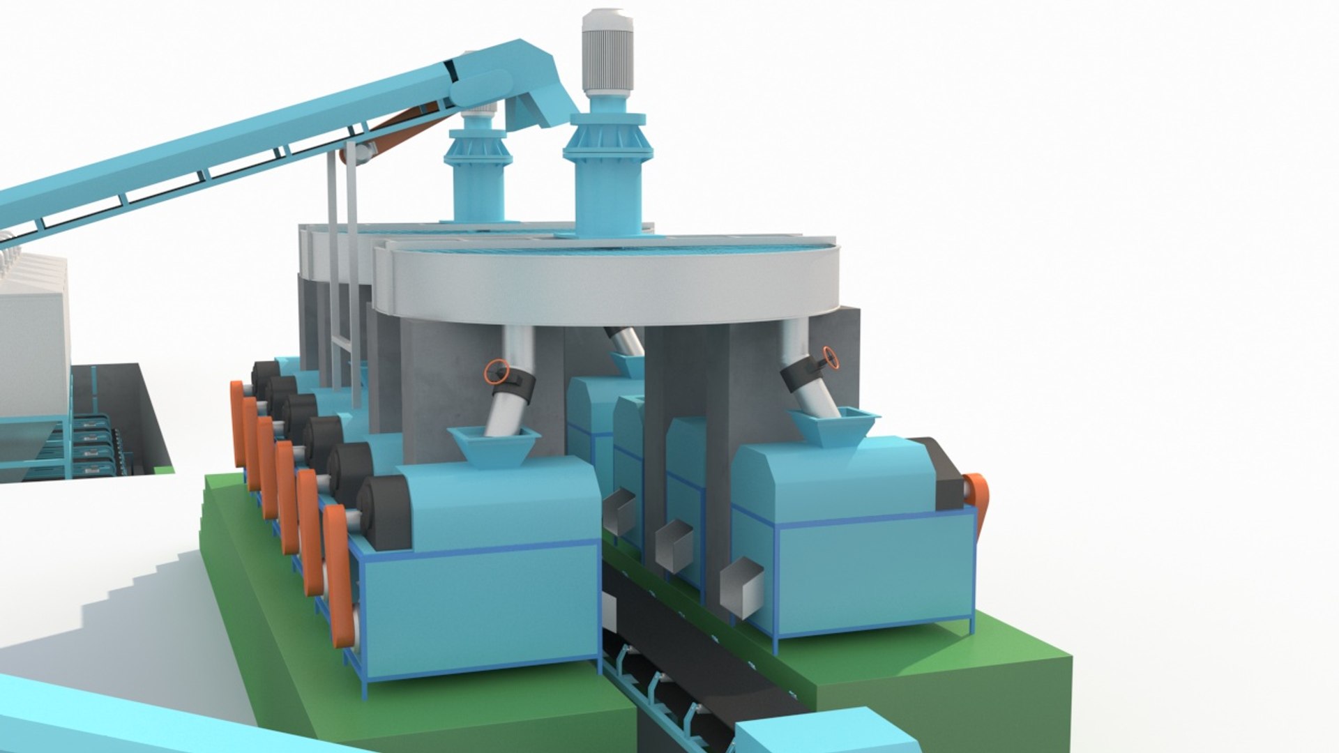 3D Industrial Assembly Line - TurboSquid 2389492