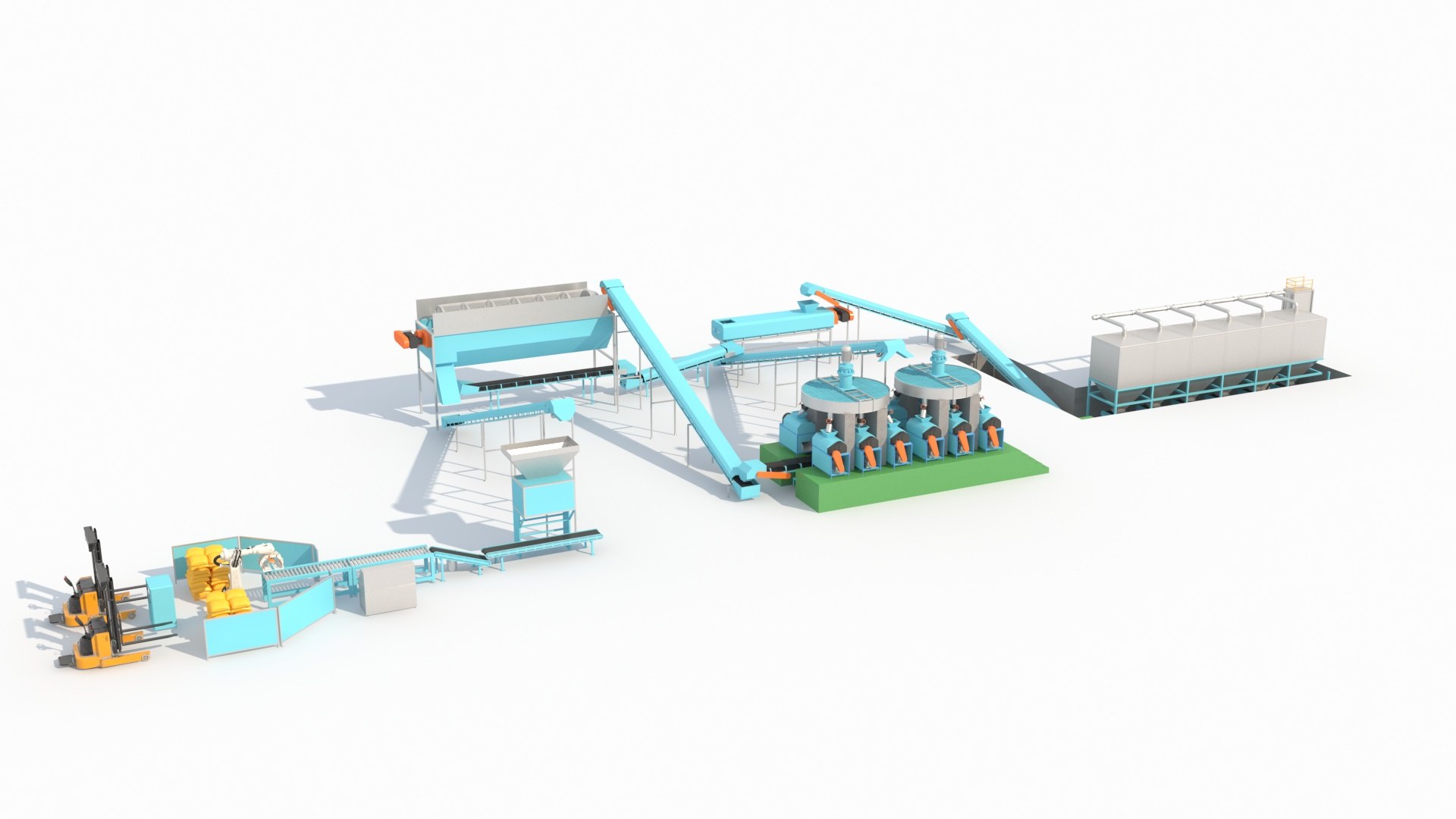 3D Industrial Assembly Line - TurboSquid 2389492