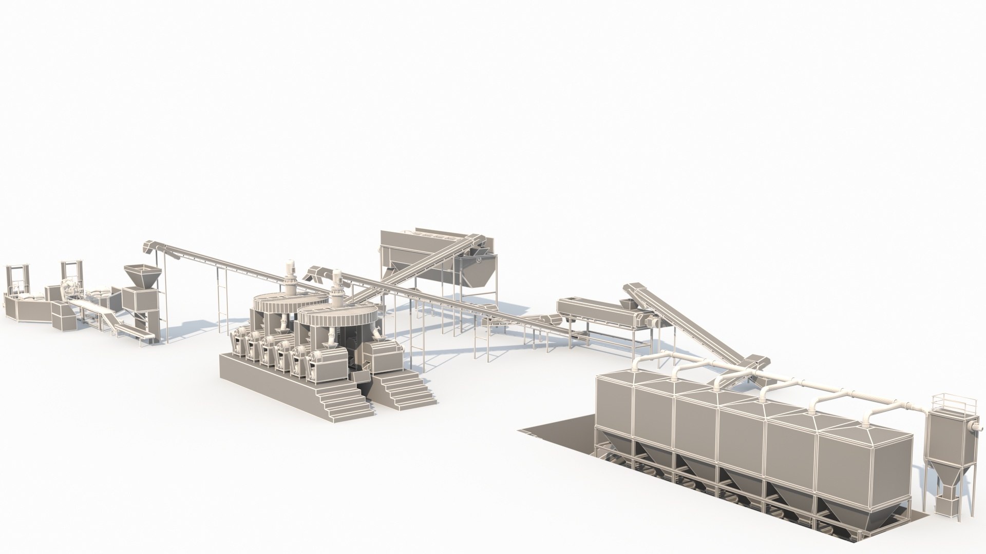 3D Industrial Assembly Line - TurboSquid 2389492