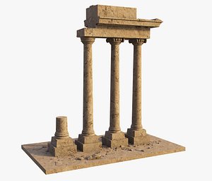 Ancient Ruins Columns Pillars model