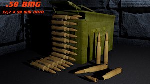 50 bmg ammunition box fbx