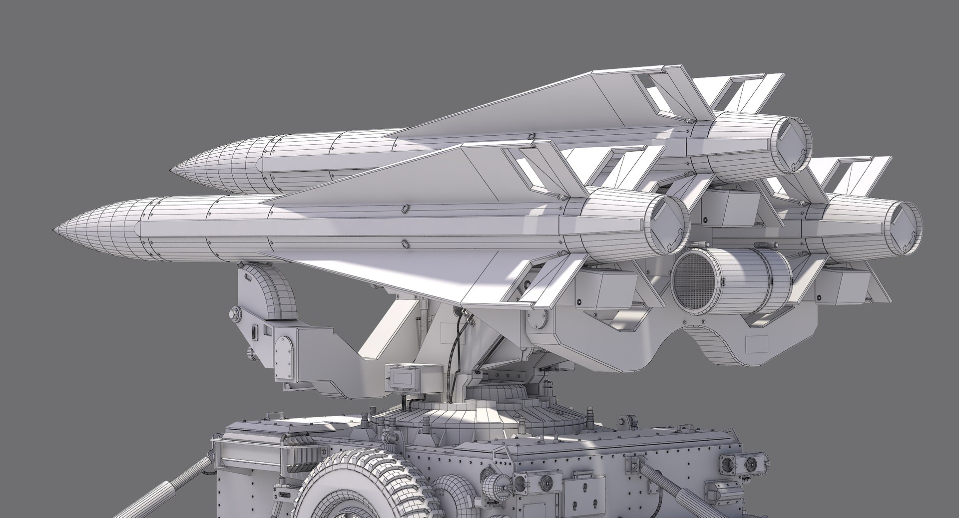 Mim-23 hawk dark green 3D - TurboSquid 1237570